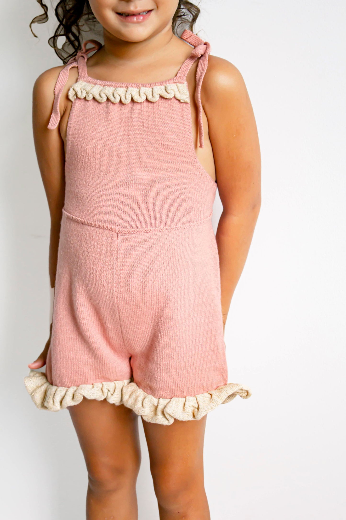 LOTTIE Knit Jumpsuit Peach