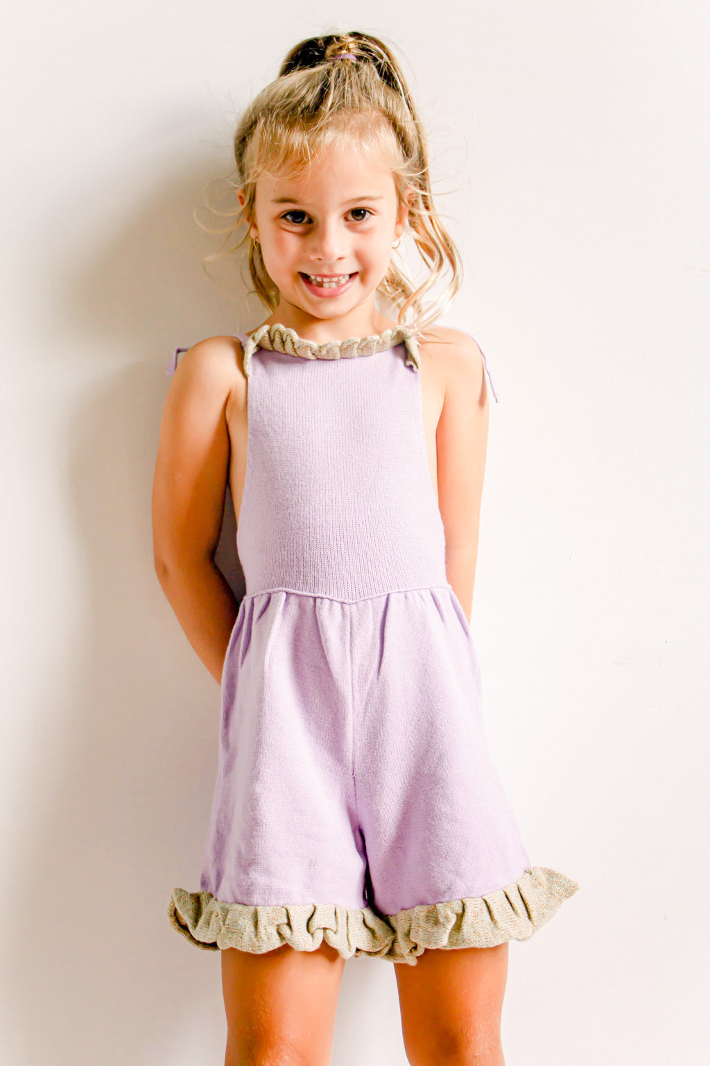 LOTTIE Knit Jumpsuit Lavender