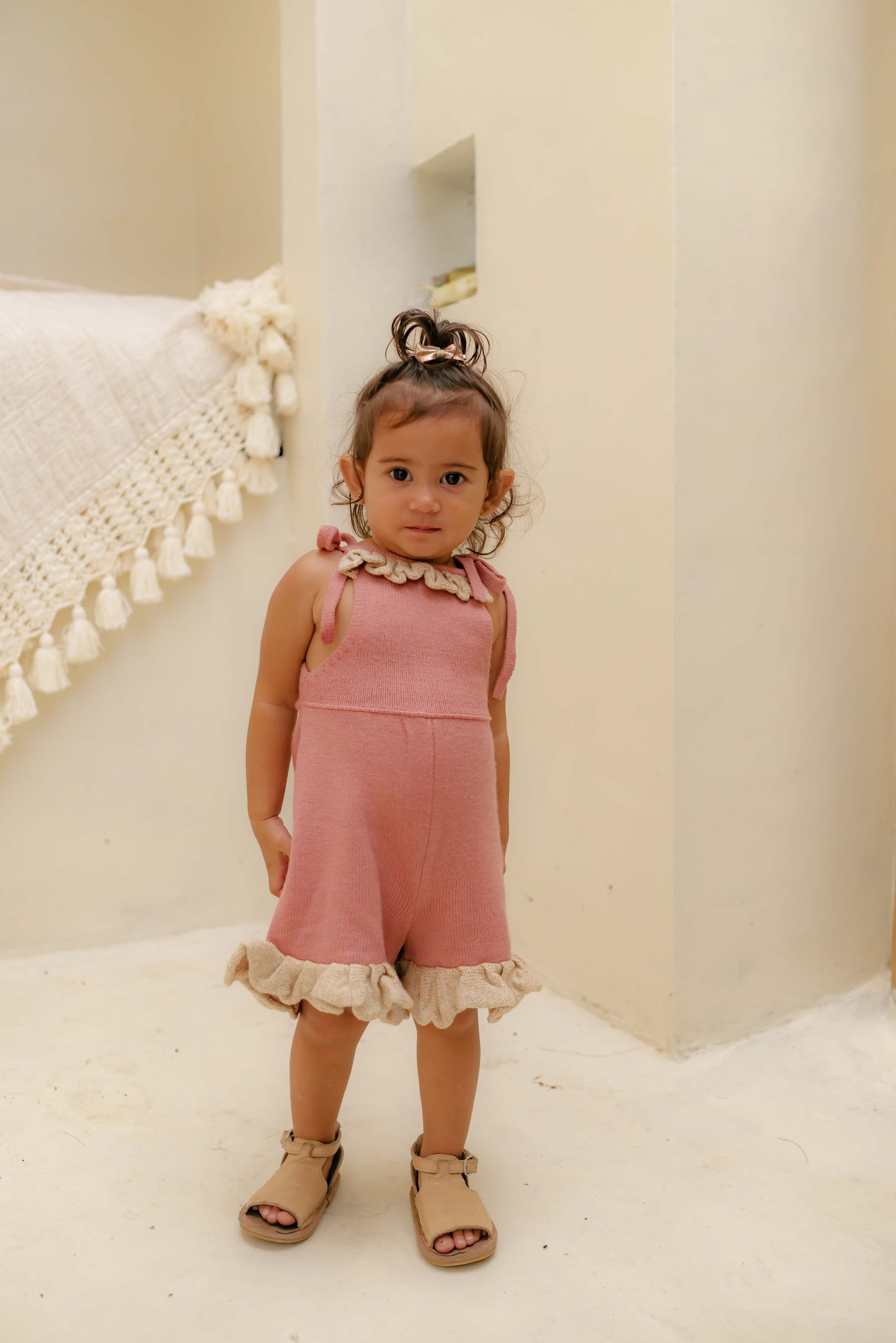 LOTTIE Knit Jumpsuit Peach