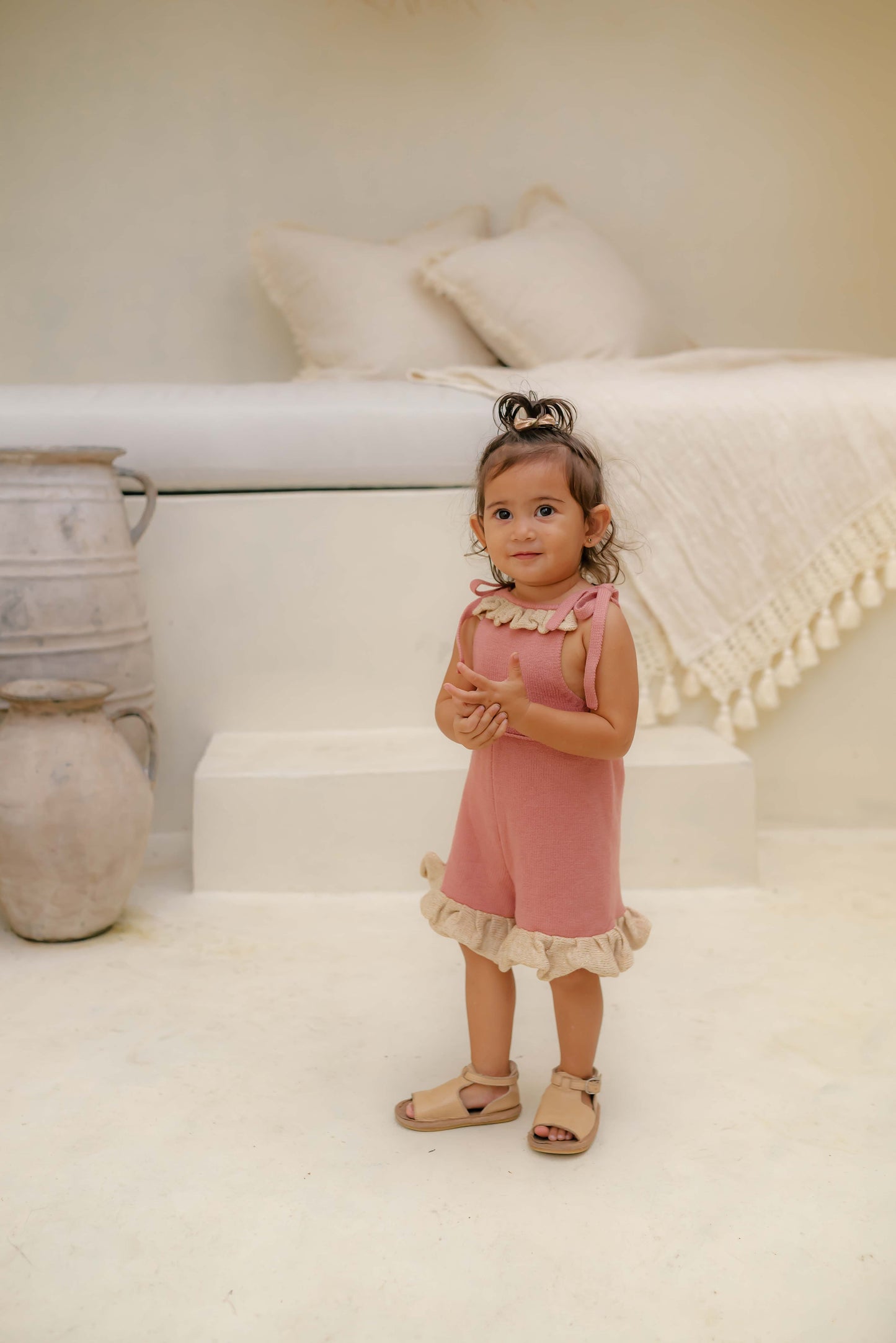 LOTTIE Knit Jumpsuit Peach